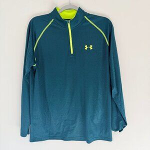 🟢 Under Armour HeatGear Quarter Zip Pullover – Men’s Medium 🟢